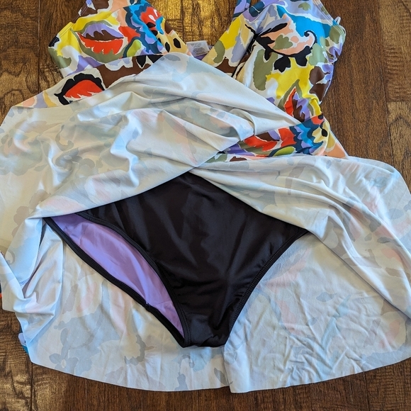 NWT Anne Cole Paisley Swim Dress plus size 20W - Picture 13 of 16